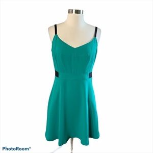 Rachel Roy Teal Blue Summer Color Block Dress